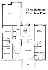 Two Bedroom Villa Floor Plan