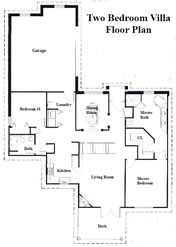 Two Bedroom Villa Floor Plan