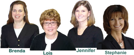 Marilyn's Staff:  Brenda, Lois, Jennifer, Stephanie
