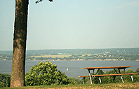 View from Grand View Drive in Peoria Heights, Illinois